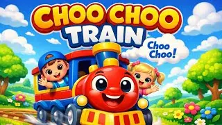 Choo Choo Train 🚂 | Fun Train Song for Kids | Toddler Rhymes & Animation