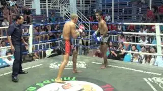Johan Van de Hel (Tiger Muay Thai) vs Aekkapech (Elite Fight Club) @ bangla Stadium 27/4/2014