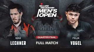 🇦🇹 LECHNER vs VOGEL 🇩🇪 ▸ Quarterfinal ▸ 2026 Billiard Beckmann Men's Open 10-Ball