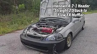 96 Civic D16Y8 4-2-1 to FlowFX Muffler