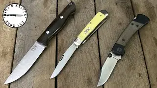 OPEN TAG: Show your 3 knives you would take with you for a 7 day trip to the woods