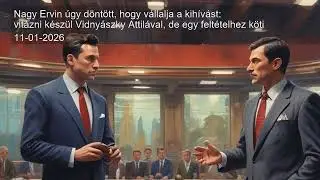 Nagy Ervin &uacute;gy d&ouml;nt&ouml;tt, hogy v&aacute;llalja a kih&iacute;v&aacute;st: vit&aacute;zni k&eacute;sz&uuml;l Vidny&aacute;szky Attil&aacute;val, de egy f