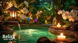 Soothing Spa Piano Music 🍀 Water Sounds for Meditation, Stress Relief, Relaxation & Inner Peace