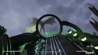 Fallout 76 Nuking, shooting, and burning a scorchbeast, but no meat