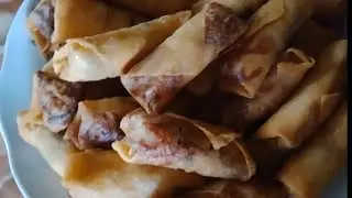 Simple recipe for Turnips spring rolls, crunchy and juicy//Rennie B Vlog