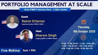 Portfolio Management at scale | vCare PfMP Success Story - a Q&A Session with Ramin Erfanian