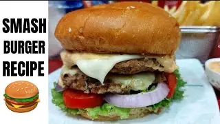 How to make smash burger|Beef Burger recipe | Cooking class for beginners. #foodandtaste