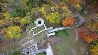 Farnsburg Castle (Ruine Farnsburg) in a Beautiful Autumn Forest