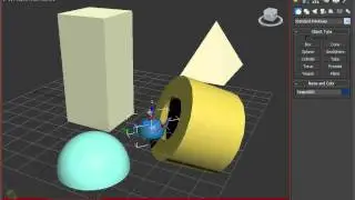 3DS Max 2012 - Basic Keyframes - Navigating an Object Field