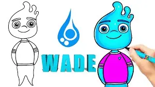 DIBUJO DE WADE 💧 ELEMENTAL: FUERZAS DE LA NATURALEZA C&Oacute;MO DIBUJAR A WADE F&Aacute;CIL 💦 DIBUJO
