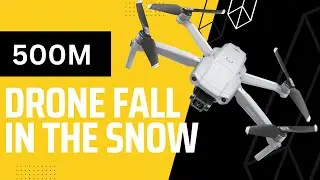 Drone Drop From 500m In Sheffield In The 2022 Snow Fall - Drone Photography