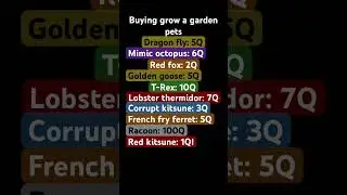 Buying grow a garden pets