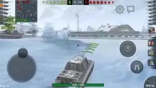 WoT Blitz: cool position for Jagdtiger on Dead Rail map