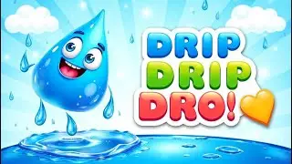 Drip Drip Drop 💧 | Fun Rain Song for Kids | Toddler Learning Nursery Rhymes