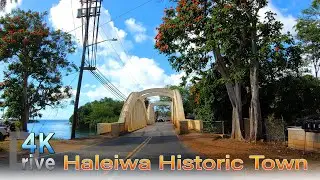 Haleiwa Historic Town | North Shore 🌴 Oahu, Hawaii 4K Driving