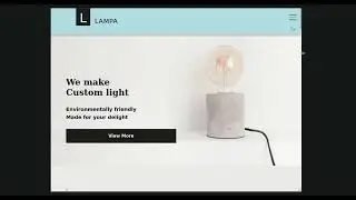 A mobile-first responsive website for a Lamp Shop.
