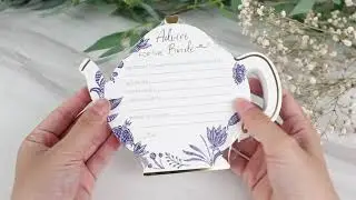 28536NA 28538NA Blue Willow Tent Place Cards and advice cards