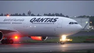 Qantas Airbus A330-300 VH-QPG Landing at NRT 34R