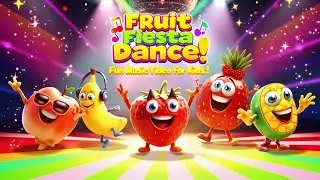 Fruit Fiesta Dance! | Fun Kids Song to Learn Fruits & Move Your Feet