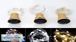 Solar 20 LED Wine Bottle Cork Shaped String Fairy Lamp Night Lights