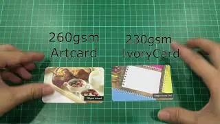 230gsm Ivory Card & 260gsm Art Card comparison