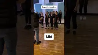 Harmony of low mid and high #harmonies #singing #musicaltheatre #students #harmony #eartraining #fyp