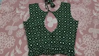Выкройка и пошив блузки с вырезом на спине ✂️ | Стильный урок по дизайну блузки с открытой спиной