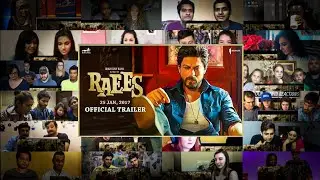 Raees Trailer Mega Reaction Mashup | Shah Rukh Khan, Mahira Khan | #DheerajReaction |