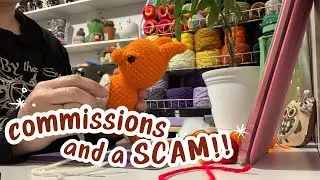 I ALMOST GOT SCAMMED | Commissions | Punch Needle | SV 123
