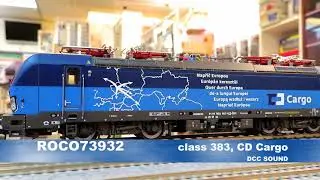 NEW! ROCO 73932 Electric locomotive class 383, CD Cargo DCC SOUND