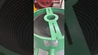 Inside the centrifugal concentrator during operation