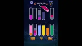 water color sort puzzle level 80 solution - water sort puzzle level 80 solution - watersortpuzzle 4K