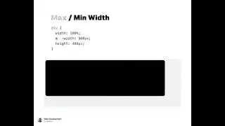 Min / Max Width - CSS