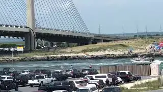 Indian River Inlet Buried Pontoon Boat