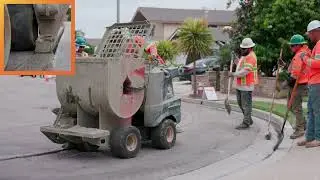Cityside Fiber Optic High Speed Internet | Concrete Slurry Installation