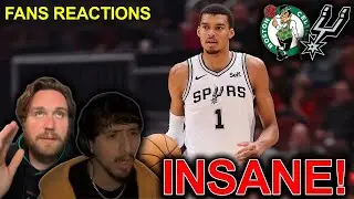 NBA fans reaction to the Spurs beating the Celtics 🏀😱
