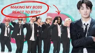 MAKING MY BOSS REACT TO BTS - MAMA 2017! | DALNORA
