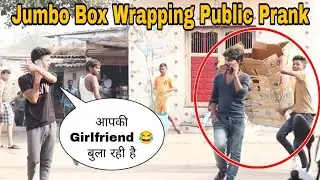 JUMBO BOX WRAPPING PRANK ON PUBLIC ( PART 3 ) || Epic Reactions😆 || SandeepYouTv