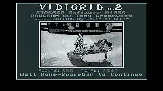ATARI ST Vidigrid v2 VIDEO PUZZLE VIDI GRID By Stosser Software 1996 STOS PD VIDI ST VIDEO STAR
