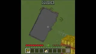 Hay bail clutch in minecraft pe| #minecraft #ytshorts| Easy mlg