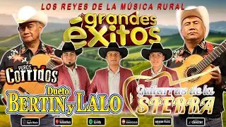Dueto Bertin y Lalo & Guitarras de la Sierra 🎸 Puros Corridos y Rancheras Viejitas