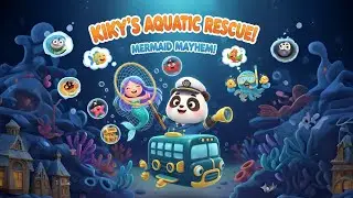 Navy Captain Kiki Saves the Mermaid! | BabyBus Ocean Rescue Adventure 🌊🐼