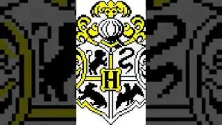 Harry Potter Pixel Art #pixelart #harrypotter #hogwarts #griffindor #slytherin #hufflepuff #shorts