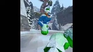 Fighting with ogre fist in the the snow