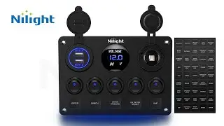 Nilight Multi-Functional 5 Gang Switch Panel