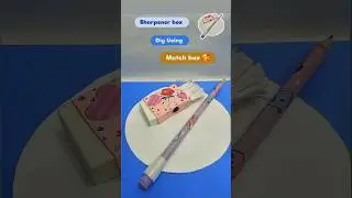 How to make sharpener and eraser box Using Match box #viralshort #youtubeshorts #craft #kidscraft
