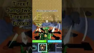 this is the best t-rex spam combo for pvp and grinding#fyp #bloxfruits #combo #roblox