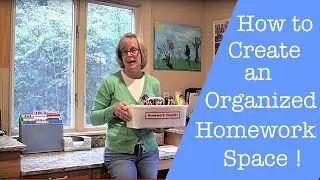How to Create an Organized Homework Space in the Kitchen!