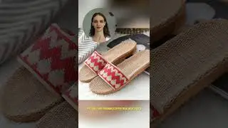Radiant Sole Bohemian Weave Style Slide Flat Sandals for Women