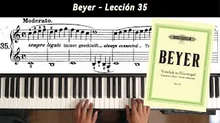 Beyer Op. 101 - Lección 35 c/metrónomo (70-100) con partitura para descargar.